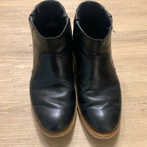 Timberland Black Leather Boot Booties